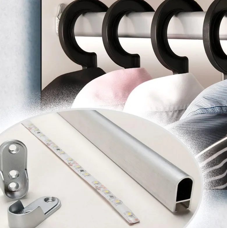 Perfil aluminio LOCKER, 2 metros