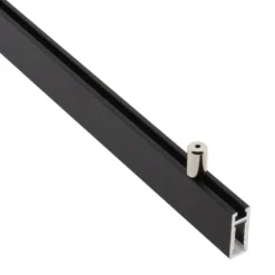 Perfil aluminio PHANTER S2 para tiras LED, 2 metros, negro
