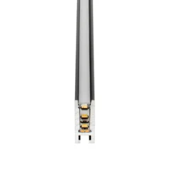 Perfil aluminio PHANTER S2 para tiras LED, 2 metros, negro
