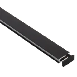 Perfil aluminio PHANTER S2 para tiras LED, 2 metros, negro