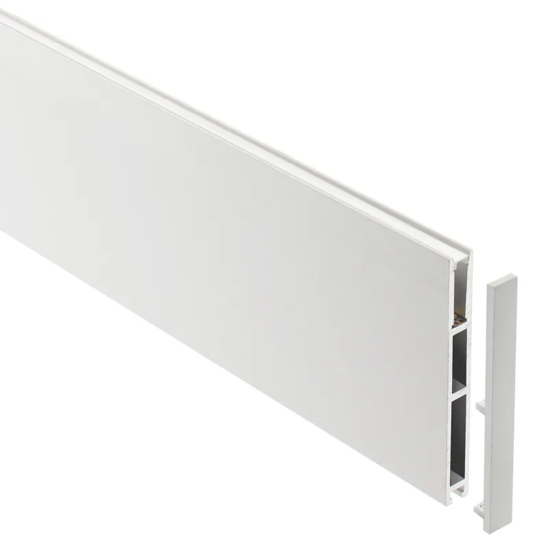Perfil aluminio PHANTER S3 para tiras LED, 1 metro, blanco