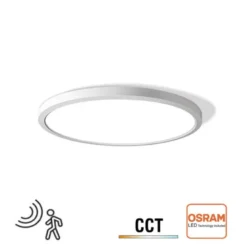 Plafón / Downlight Led MOON KRAMFOR 16-20-24W chip OSRAM, Ø283mm, CCT + Sensor movimiento