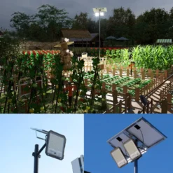 Proyector LED + CCTV CAM WiFi, 200W Solar