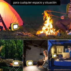 Proyector LED 6 en 1. Solar, Multifunción 50W, CCT, Regulable, Power Bank, Magnético, Litio 3,7V - 6000mAH
