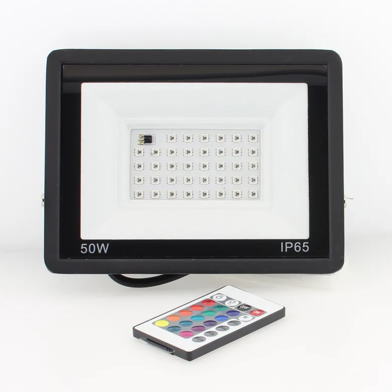Proyector LED RGB, 50W + mando a distancia