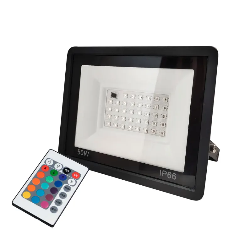 Proyector LED RGB, 50W + mando a distancia