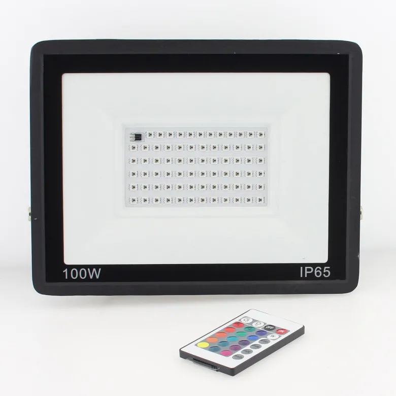 Proyector LED RGB, 100W + mando a distancia