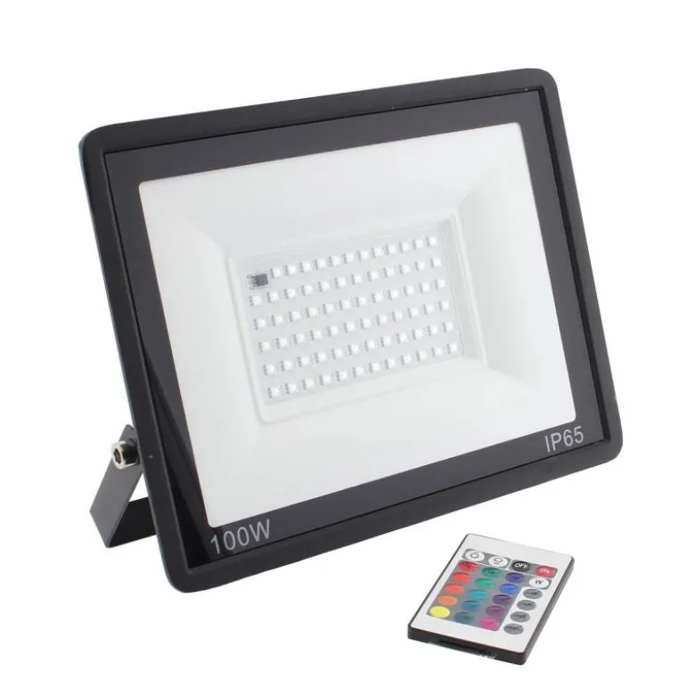 Proyector LED RGB, 100W + mando a distancia