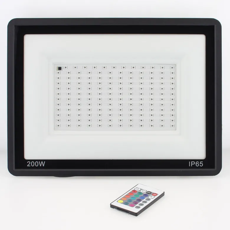Proyector LED RGB, 200W + mando a distancia