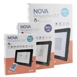 Proyector LED RGB, 200W + mando a distancia
