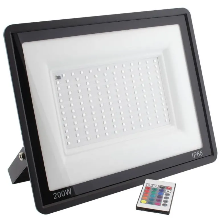 Proyector LED RGB, 200W + mando a distancia