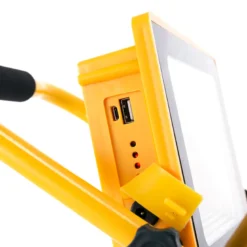 Proyector LED, 100W solar con batería recargable + power bank + emergencia
