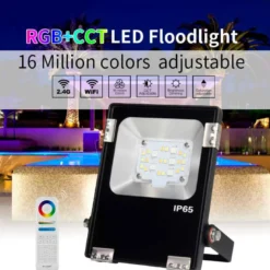 Proyector RGB+CCT Nichia Led, 10W, RF