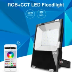 Proyector RGB+CCT Nichia Led, 50W, RF