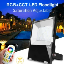 Proyector RGB+CCT Nichia Led, 50W, RF