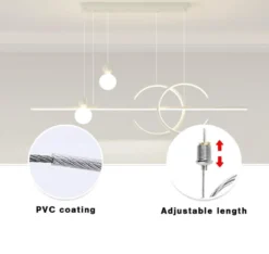Set de 4 cables de suspensión 1,5m y conectores para perfiles de aluminio