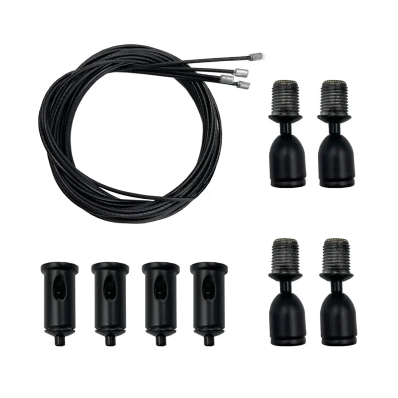 Set de 4 cables de suspensión para instalación de panel led 1m, negro