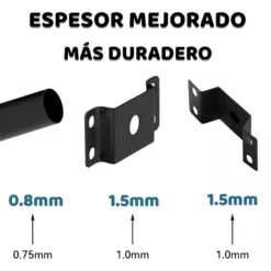 Soporte curvo 100cm para farola 58mm para poste o pared