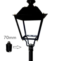 Soporte de acoplamiento para columna Farola LED - 70mm