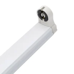 Soporte para Tubo LED T8 de 60 cm. Conexión uno o dos Laterales