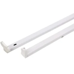 Soporte para Tubo LED T8 de 60 cm. Conexión uno o dos Laterales