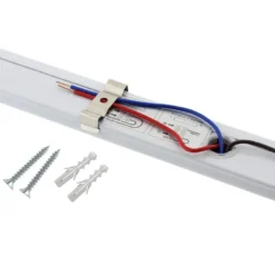Soporte para Tubo LED T8 de 120 cm. Conexión uno o dos Laterales