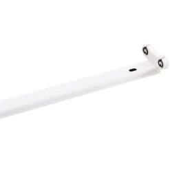Soporte para 2 Tubos LED T8 de 60 cm. Conexión uno o dos Laterales
