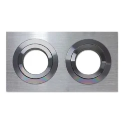 Spot 2 aros rectangular x2 focos níquel basculante