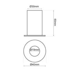 Spot LUCERNA, Bridgelux Chip, 6W, CCT, UGR11, blanco