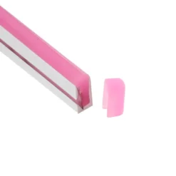 Tapa NEON silicona 6x12mm color violeta, interior, pack 10pcs