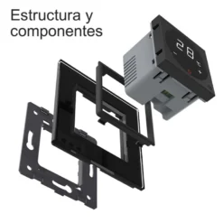Termostato digital, negro LIVOLO