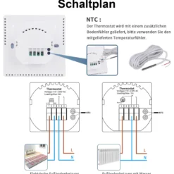 Termostato digital WiFi + ZigBee KOOB blanco