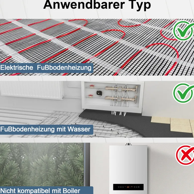Termostato digital WiFi + ZigBee KOOB negro