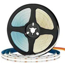 Tira LED Blanco Dual. CCT COB, DC24V, 5m (608 Led/m), 75W, IP20