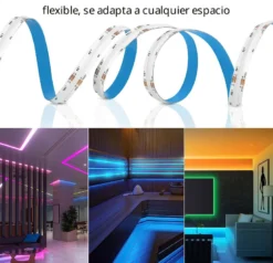 Tira LED RGB COB, DC24V, 5m (480Led/m), 75W, IP20