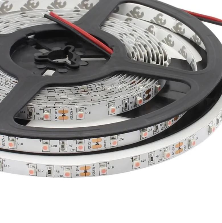 Tira LED SMD3528, DC12V, 5m (60 Led/m), ROSA - IP20
