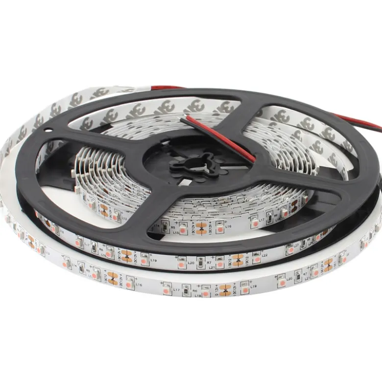 Tira LED SMD3528, DC12V, 5m (60 Led/m), ROSA - IP20