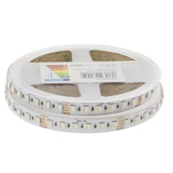 Tira LED SMD5050, RGB+W, DC24V, 5m (96Led/m 4 en 1), 115W, IP20, 3oZ