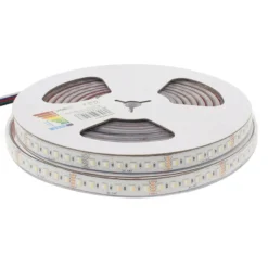 Tira LED SMD5050, RGB+W, DC24V, 5m (96Led/m 4 en 1), 115W, IP67, 3oZ