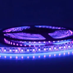 Tira LED UV Ultravioleta SMD3528, DC12V, 5m (120 Led/m) - IP65