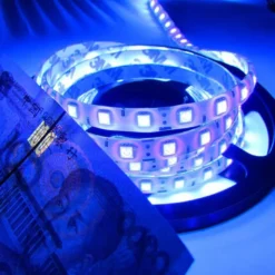 Tira LED UV Ultravioleta SMD3528, DC12V, 5m (120 Led/m) - IP20