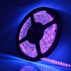 Tira LED UV Ultravioleta SMD3528, DC12V, 5m (120 Led/m) - IP20