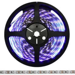 Tira LED UV Ultravioleta SMD3528, DC12V, 5m (120 Led/m) - IP20