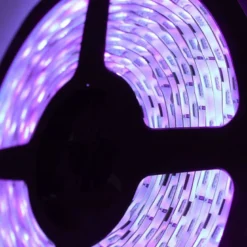 Tira LED UV Ultravioleta SMD3528, DC24V, 5m (240 Led/m) - IP67