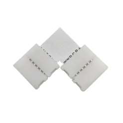 Unión / conector L rígido Pin Click para tiras LED RGB+CCT 6 pin