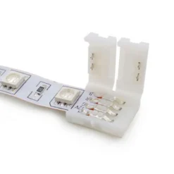 Unión / conector rígido Pin Click para tiras LED RGB 4 pin