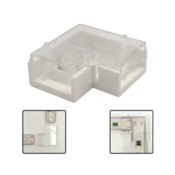 Unión intermedia L tira led PCB 8mm