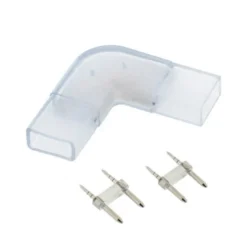 Unión intermedia L tira led 220V SMD2835 doble - 12mm