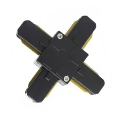 Unión X carril monofásico, negro