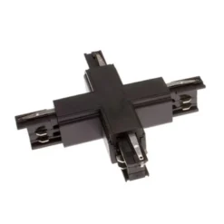 Unión X carril trifásico, negro